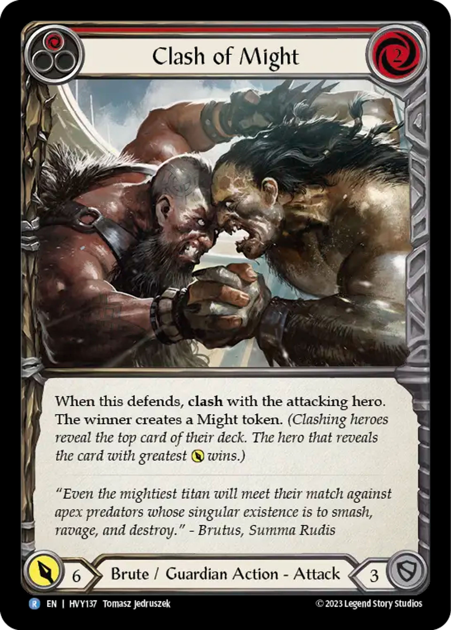 Duel de puissance — Heavy Hitters — Flesh and Blood