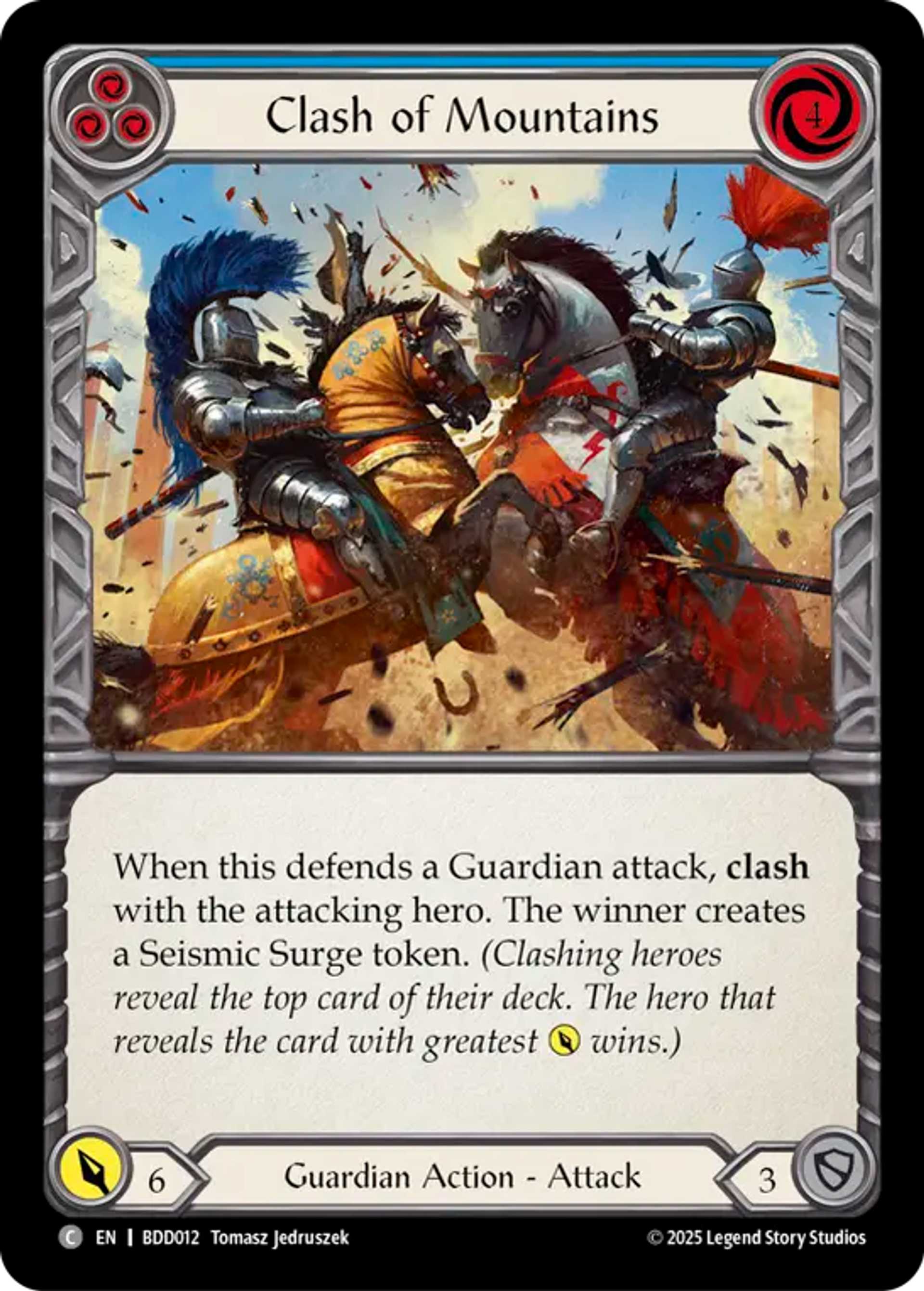 Clash of Mountains (Blue) — Bravo Demo Deck — Flesh and Blood