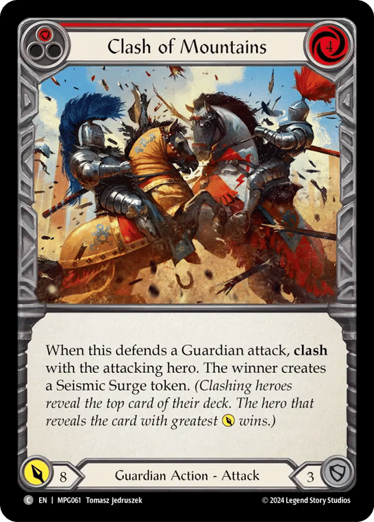 Clash of Mountains (Red) — Mastery Pack Guardian — Flesh and Blood