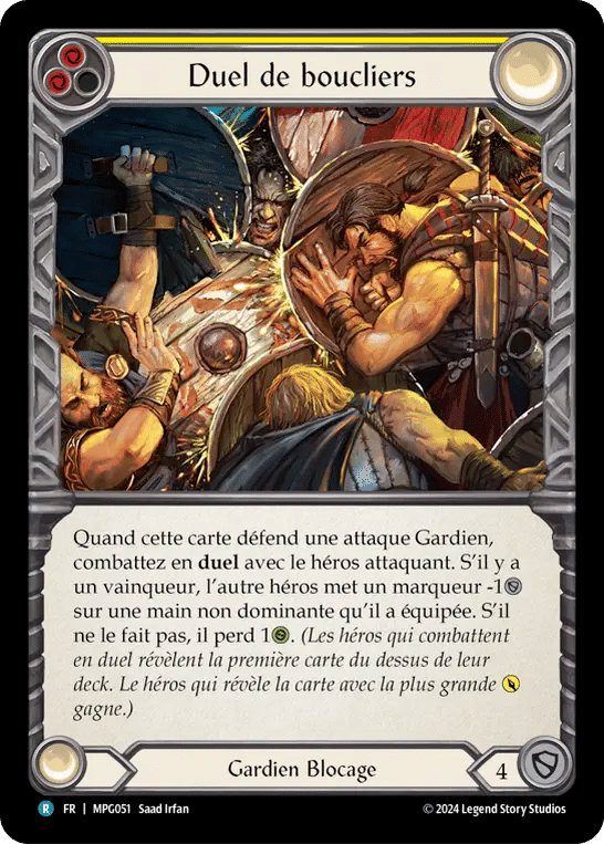 Duel de boucliers — Mastery Pack Guardian — Flesh and Blood