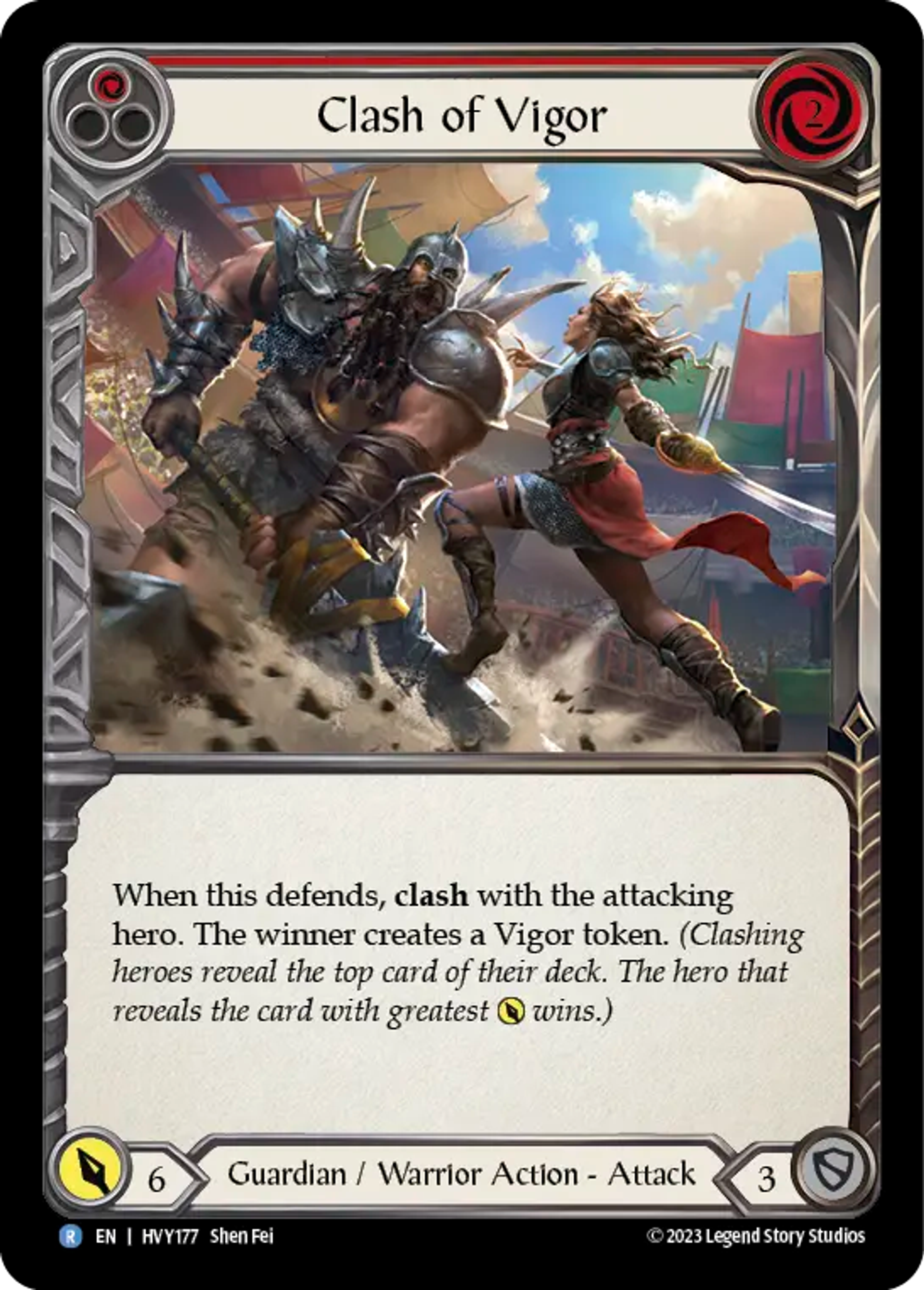 Duel de vigueur — Heavy Hitters — Flesh and Blood
