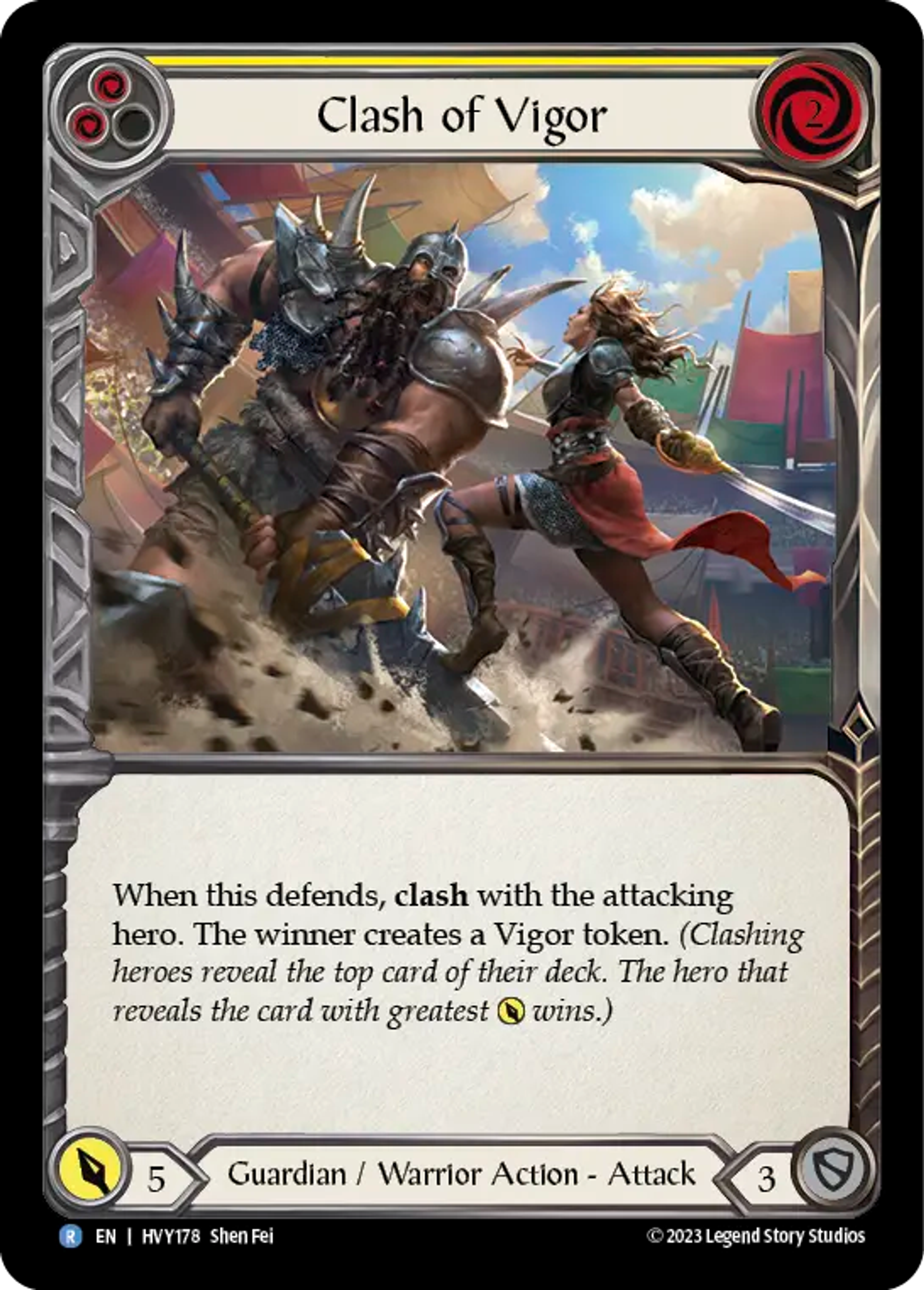 Duel de vigueur — Heavy Hitters — Flesh and Blood