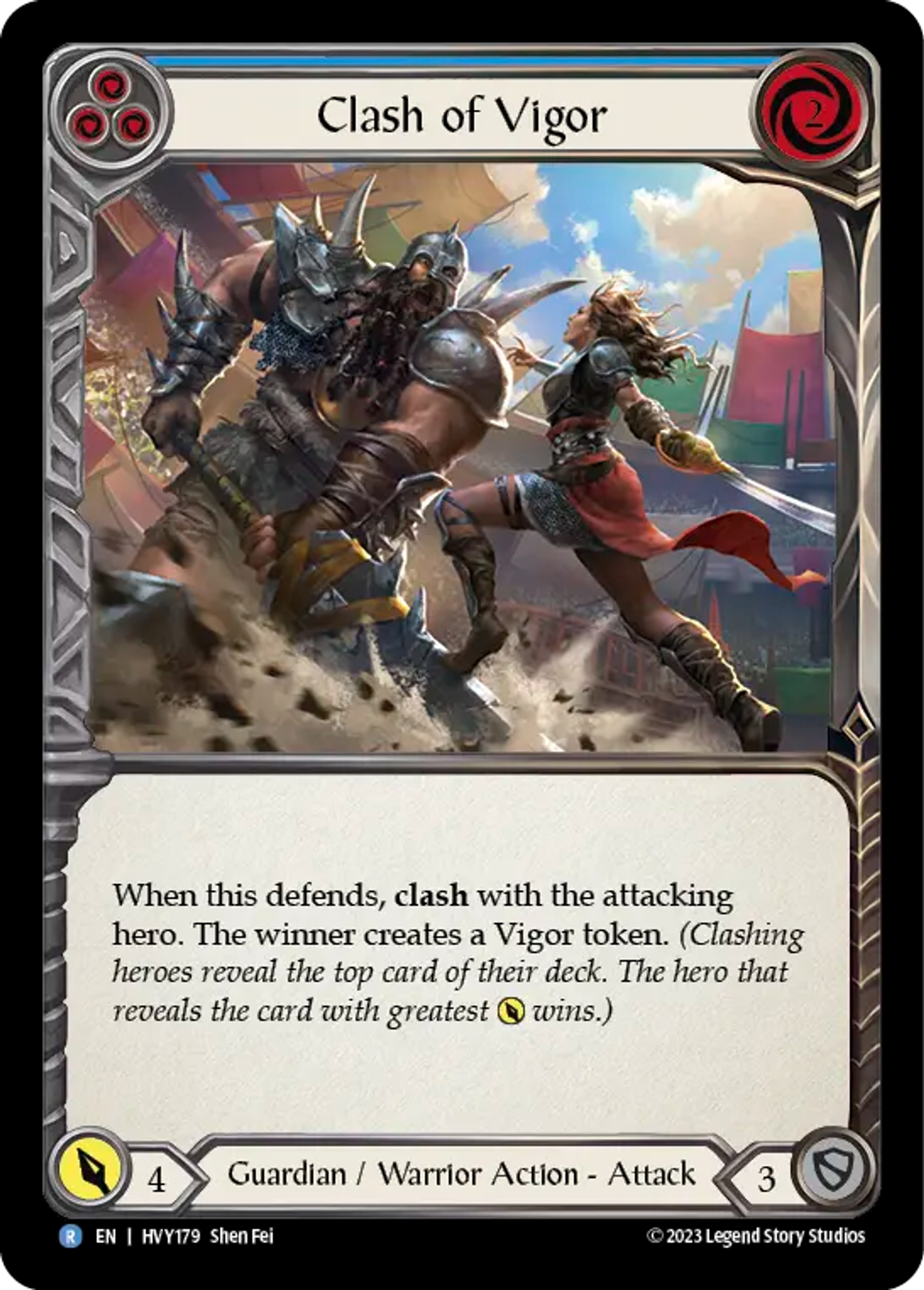 Duel de vigueur — Heavy Hitters — Flesh and Blood