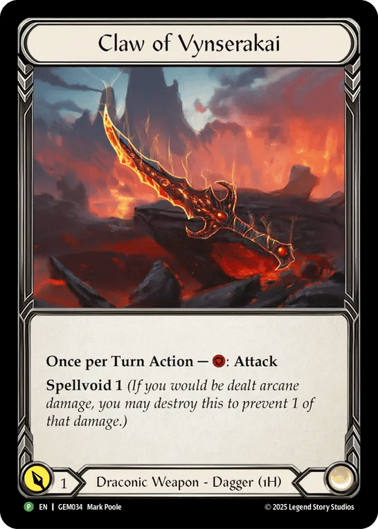 Claw of Vynserakai — GEM - Pack 2 — Flesh and Blood