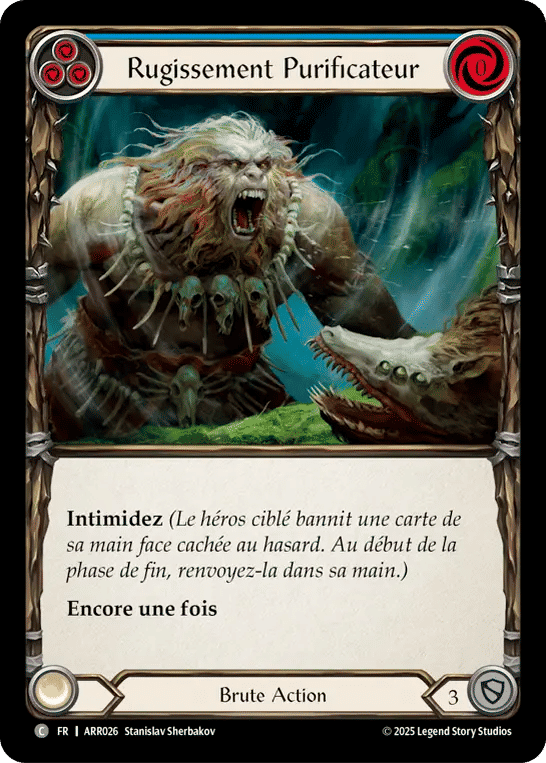 Clearing Bellow (Blue) — Armory Deck - Rhinar, Reckless Rampage — Flesh and Blood