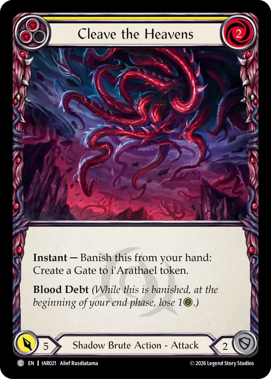 Cleave the Heavens (Yellow) — Usurp the Shadow Throne — Flesh and Blood