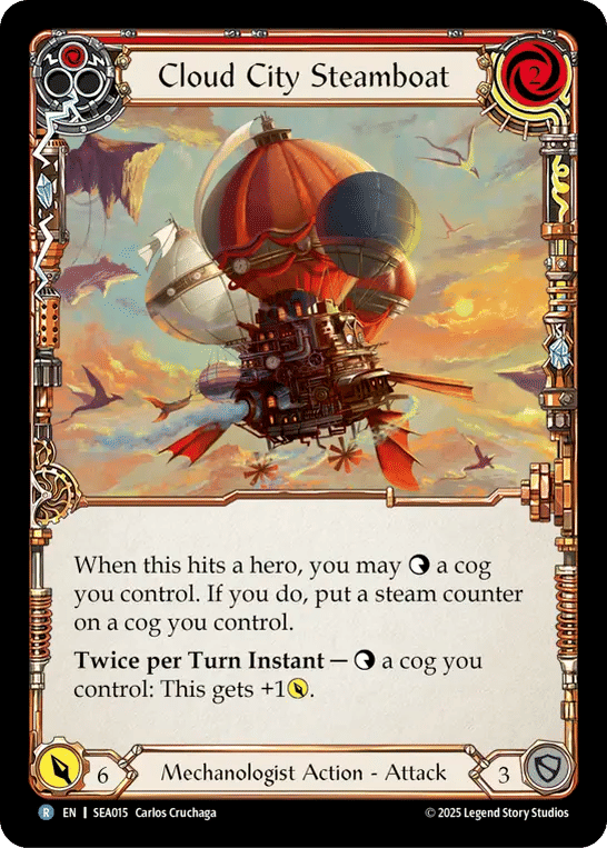 Cloud City Steamboat (Red) — High Seas — Flesh and Blood