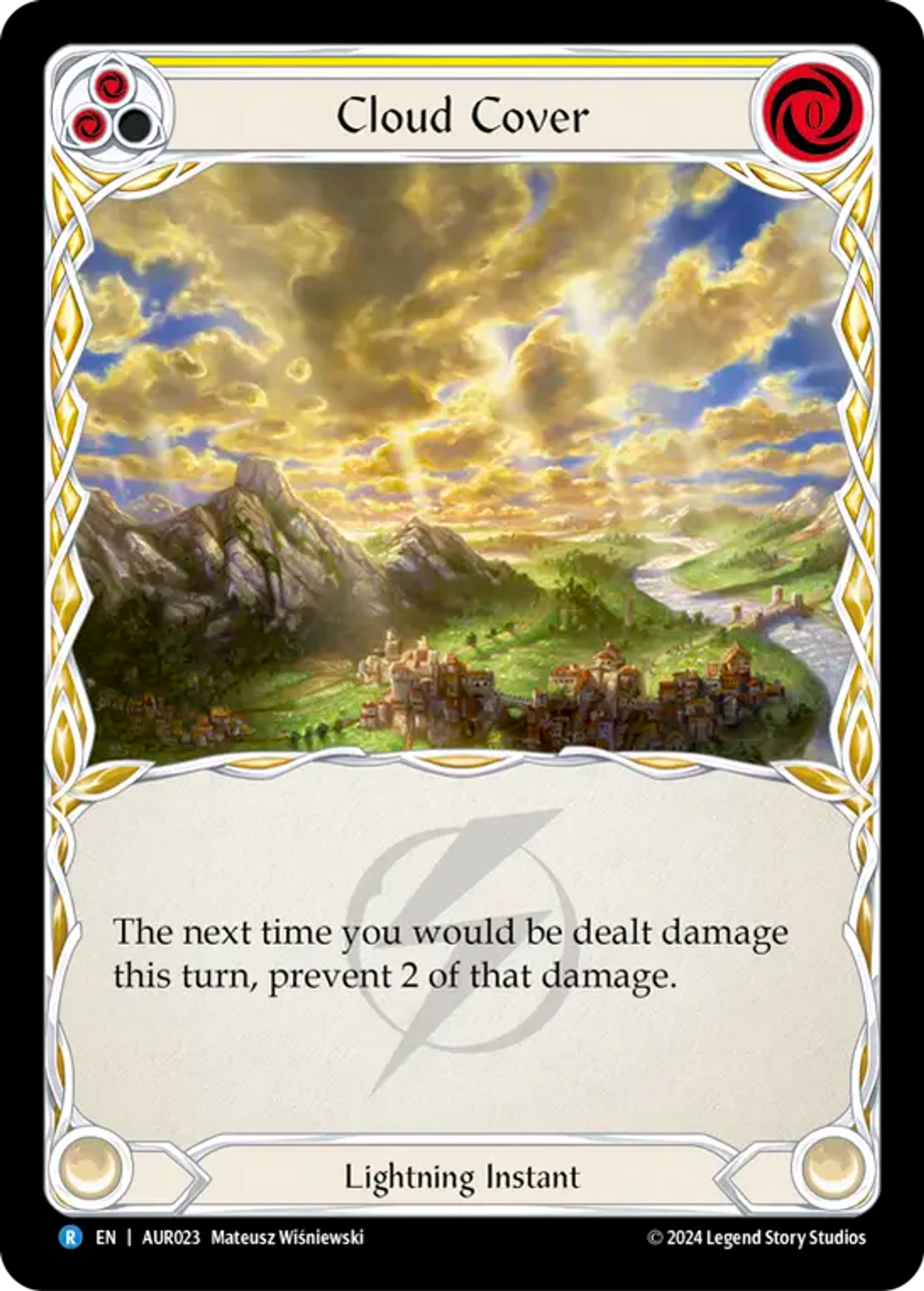 Cloud Cover (Yellow) — 1st Strike - Aurora — Flesh and Blood