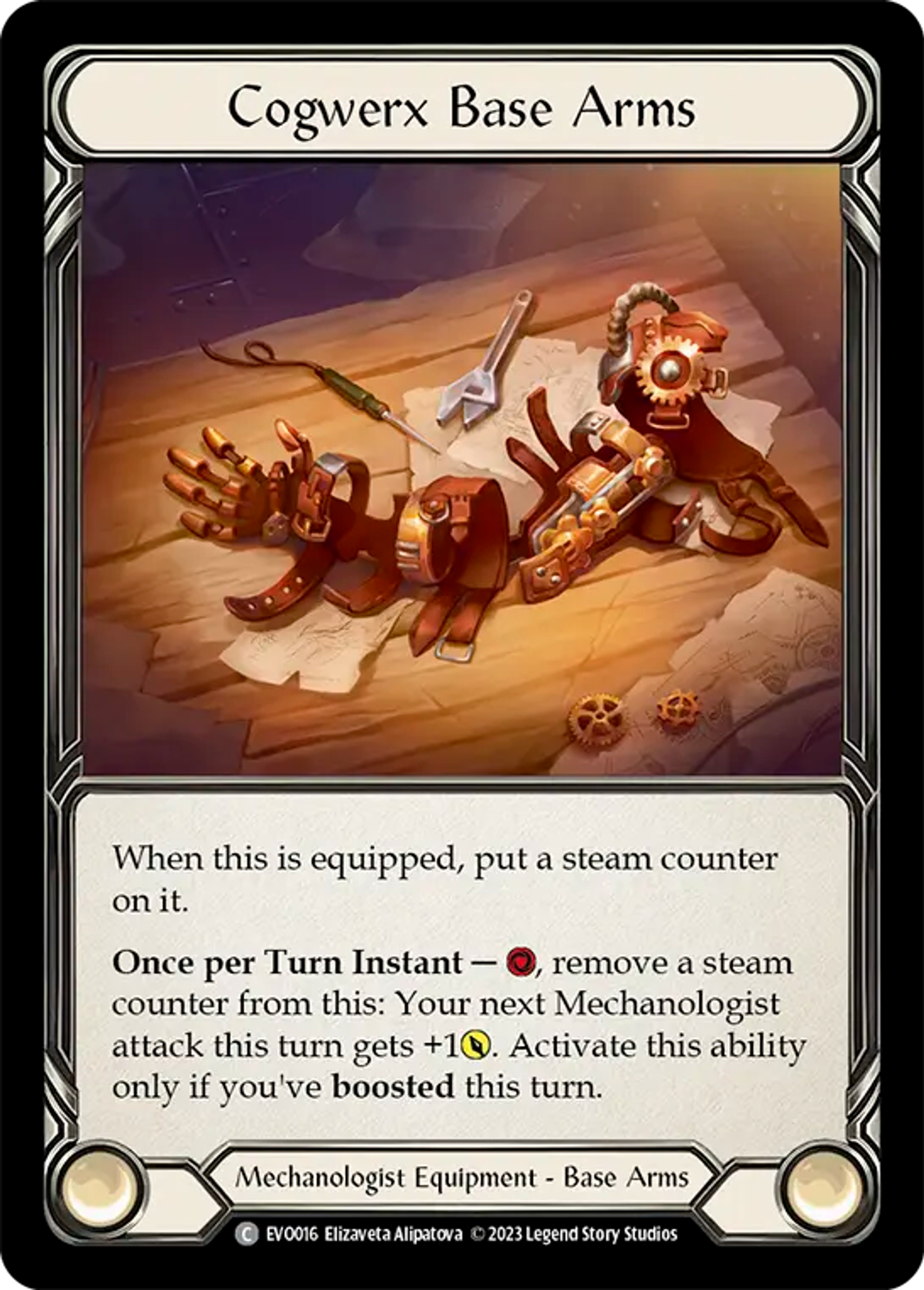 Cogwerx Base Arms — Bright Lights — Flesh and Blood