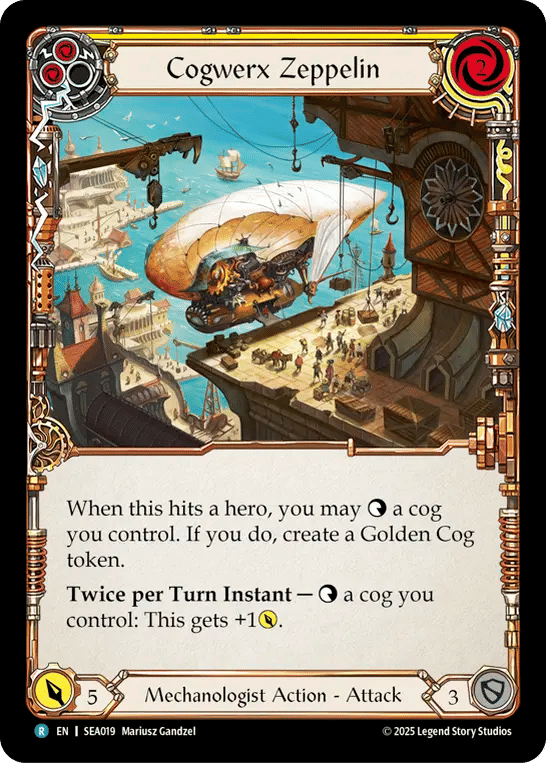Cogwerx Zeppelin (Yellow) — High Seas — Flesh and Blood