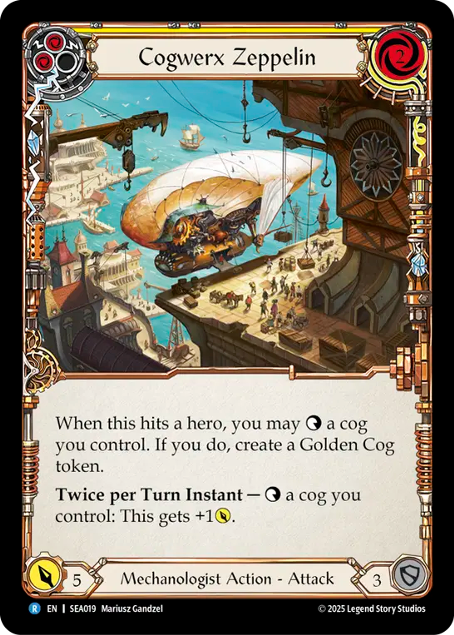 Cogwerx Zeppelin (Yellow) — High Seas — Flesh and Blood