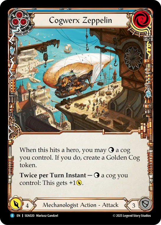 Cogwerx Zeppelin (Blue) — High Seas — Flesh and Blood