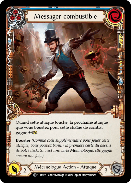 Messager combustible — Dash - Blitz Deck — Flesh and Blood