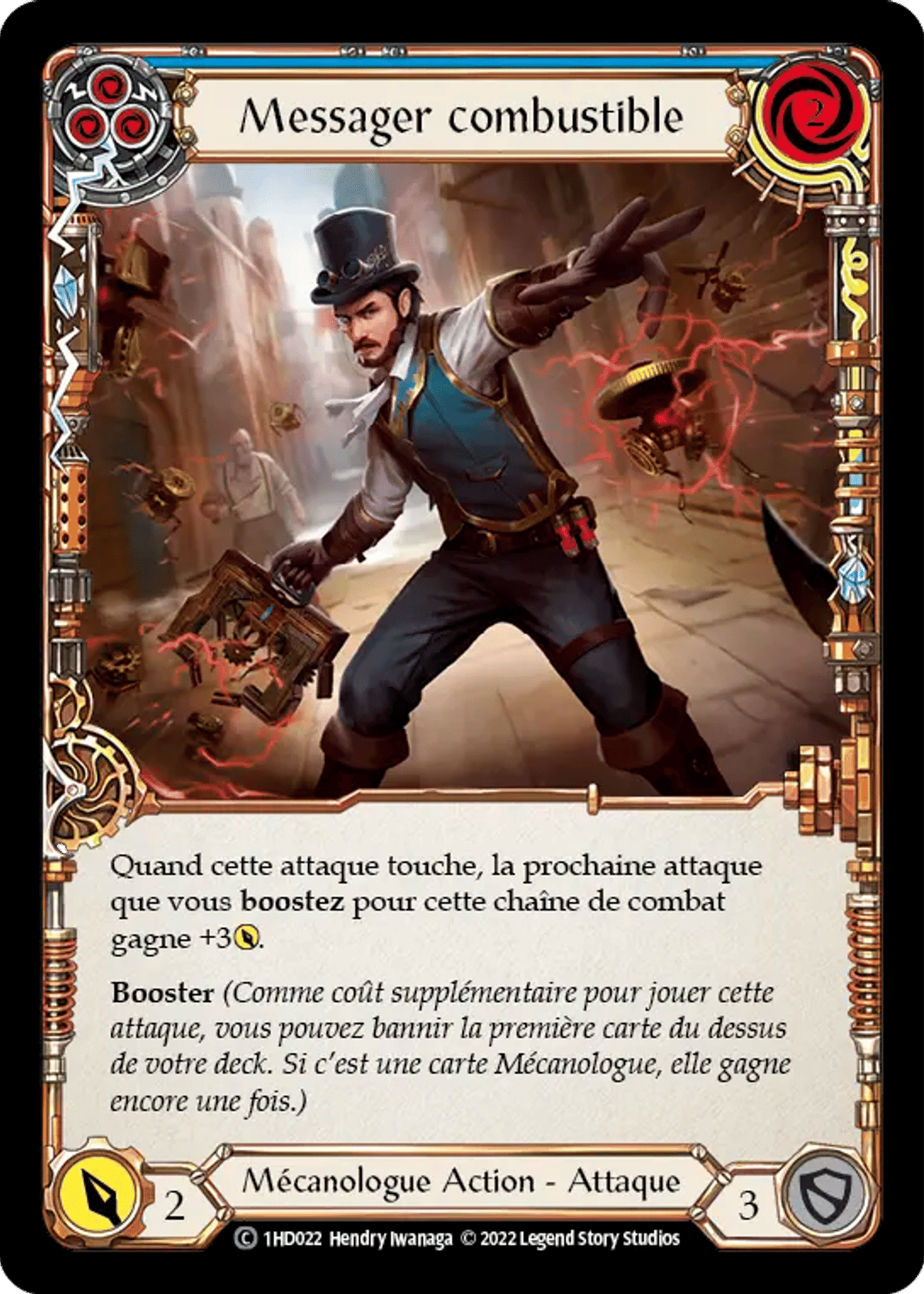 Messager combustible from Dash - Blitz Deck - Flesh and Blood