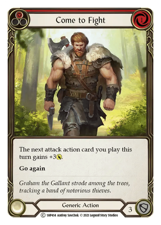 Come to Fight (Red) — History Pack 1 — Flesh and Blood