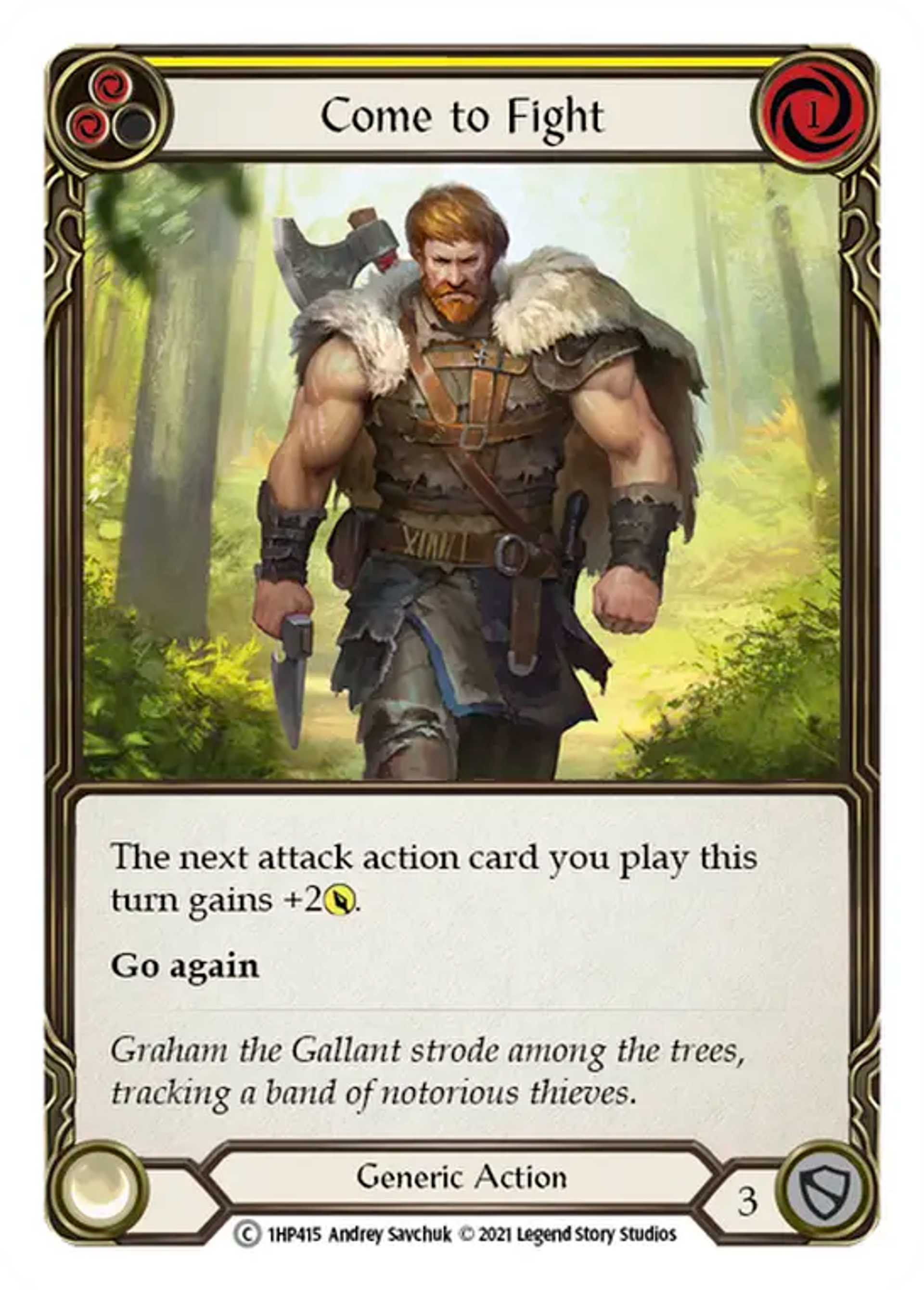 Come to Fight (Yellow) — History Pack 1 — Flesh and Blood