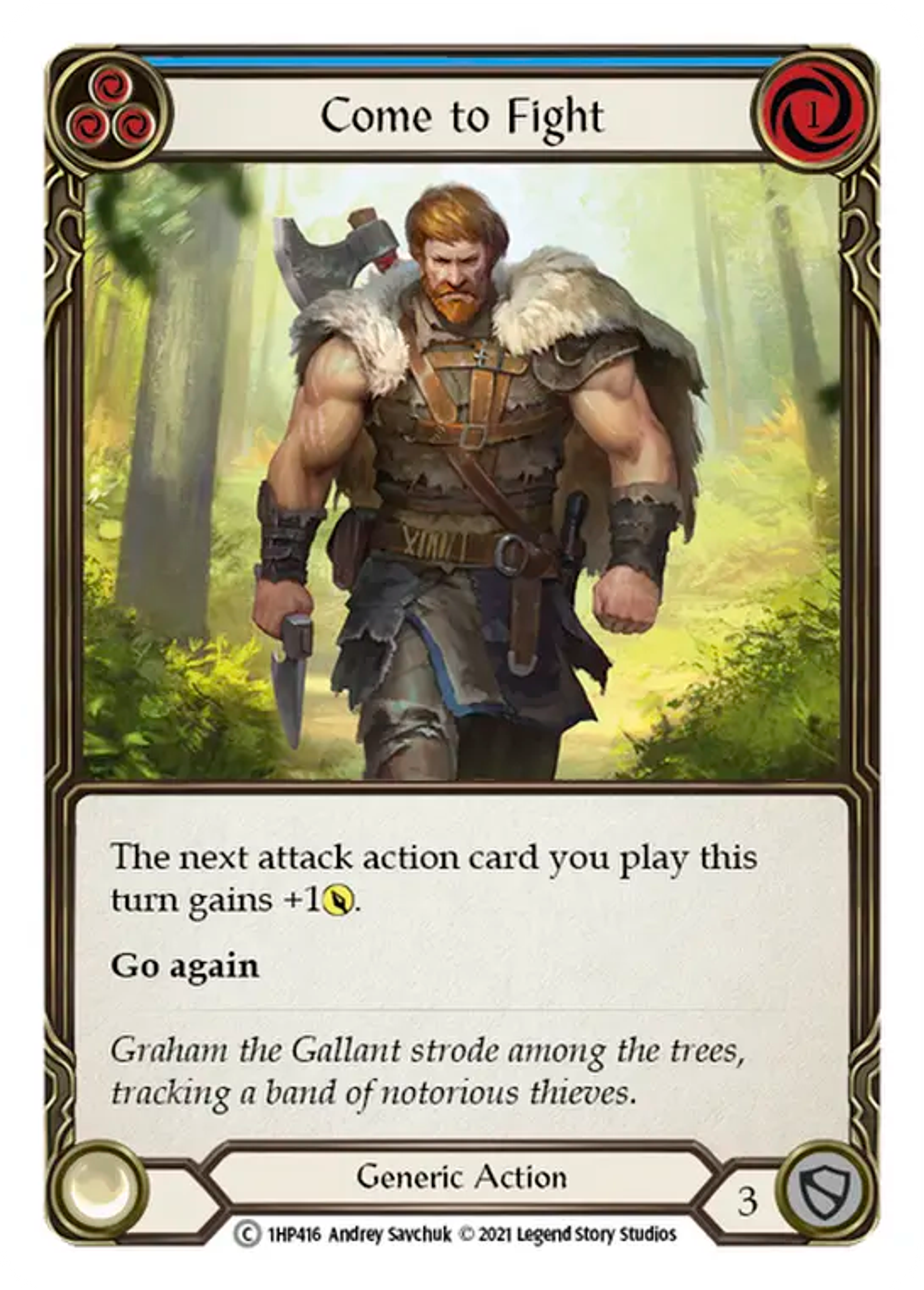 Come to Fight (Blue) — History Pack 1 — Flesh and Blood