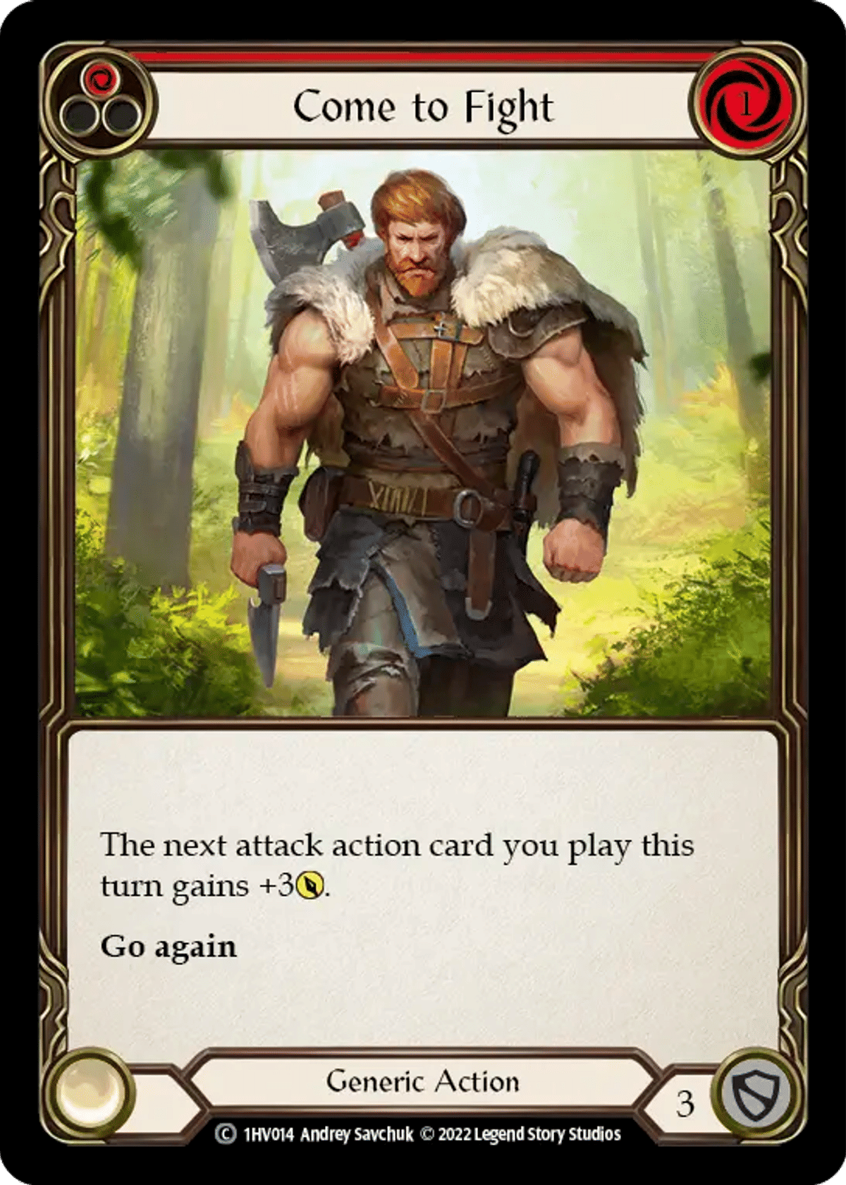 Come to Fight (Red) from Viserai - Blitz Deck - Flesh and Blood