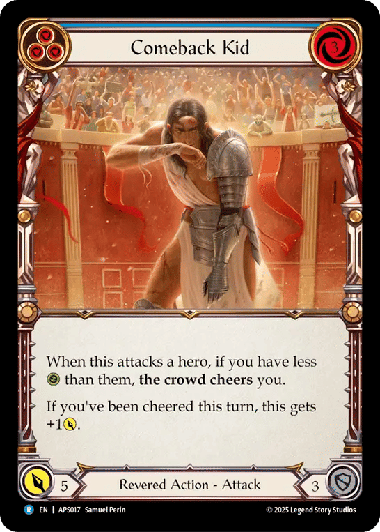 Comeback Kid (Blue) — Armory Deck - Pleiades, Superstar — Flesh and Blood