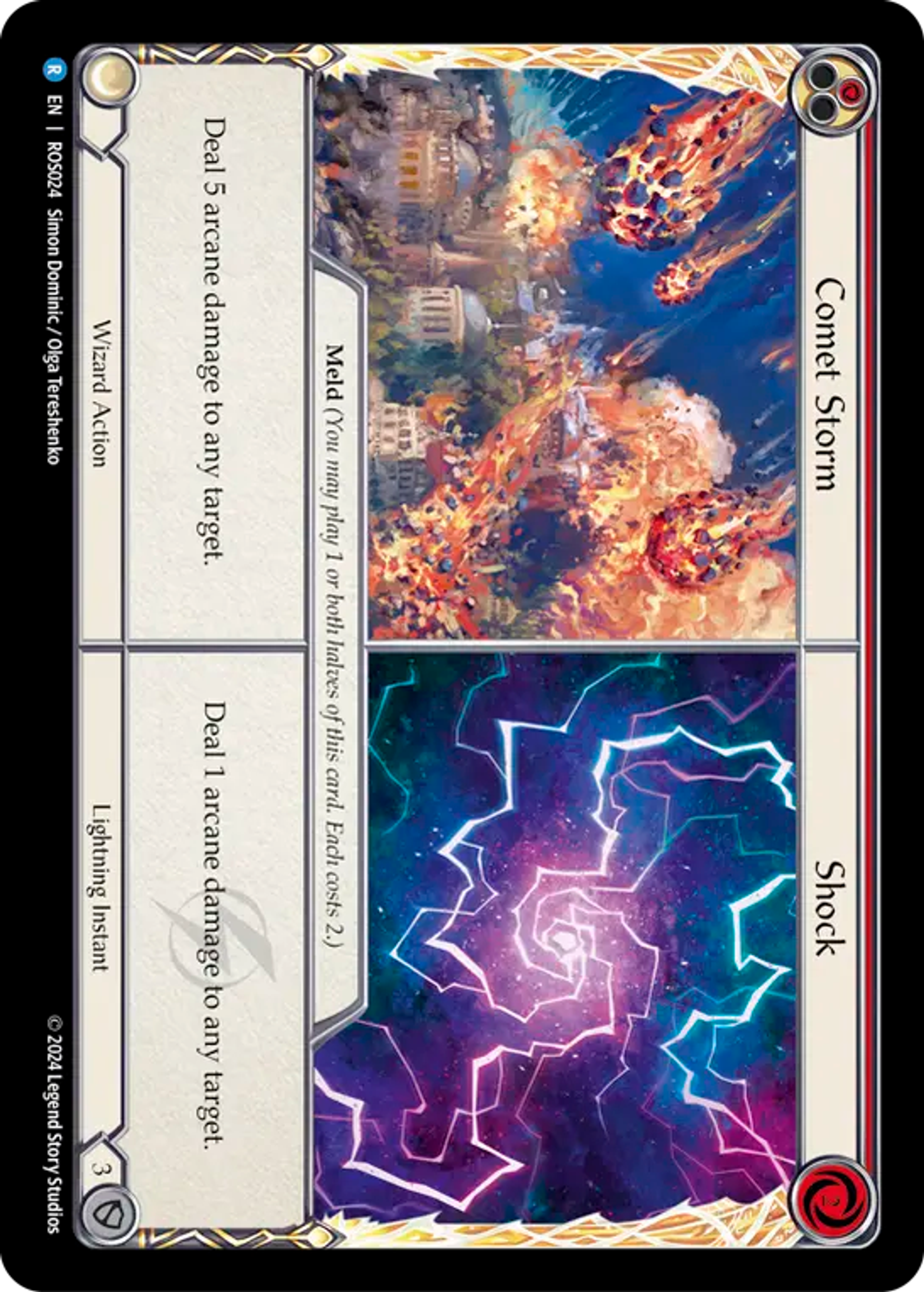 Comet Storm // Shock (Red) — Rosetta — Flesh and Blood