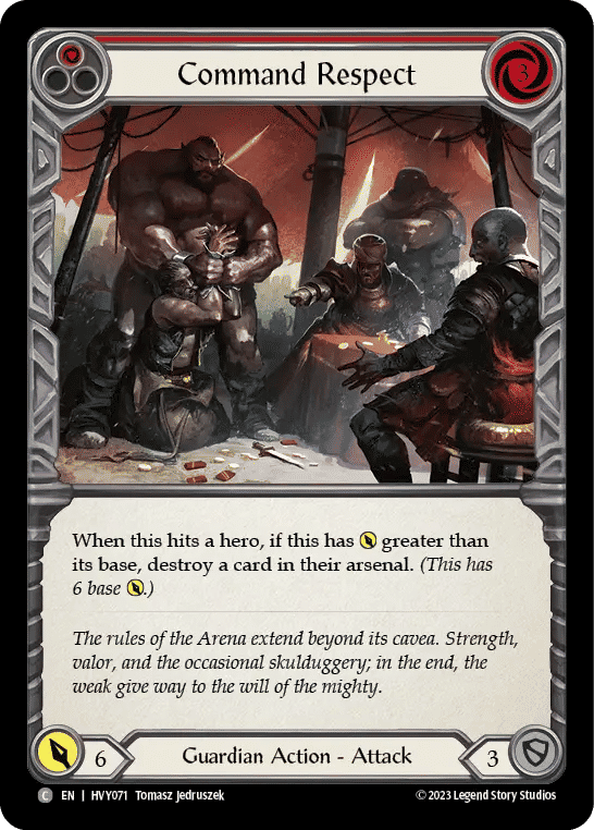 Command Respect (Red) — Heavy Hitters — Flesh and Blood