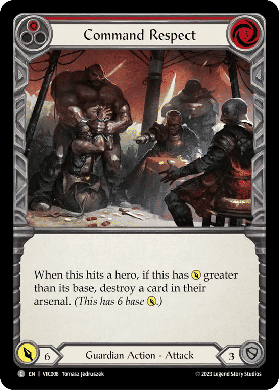 Command Respect (Red) — Victor - Heavy Hitters Blitz Deck — Flesh and Blood
