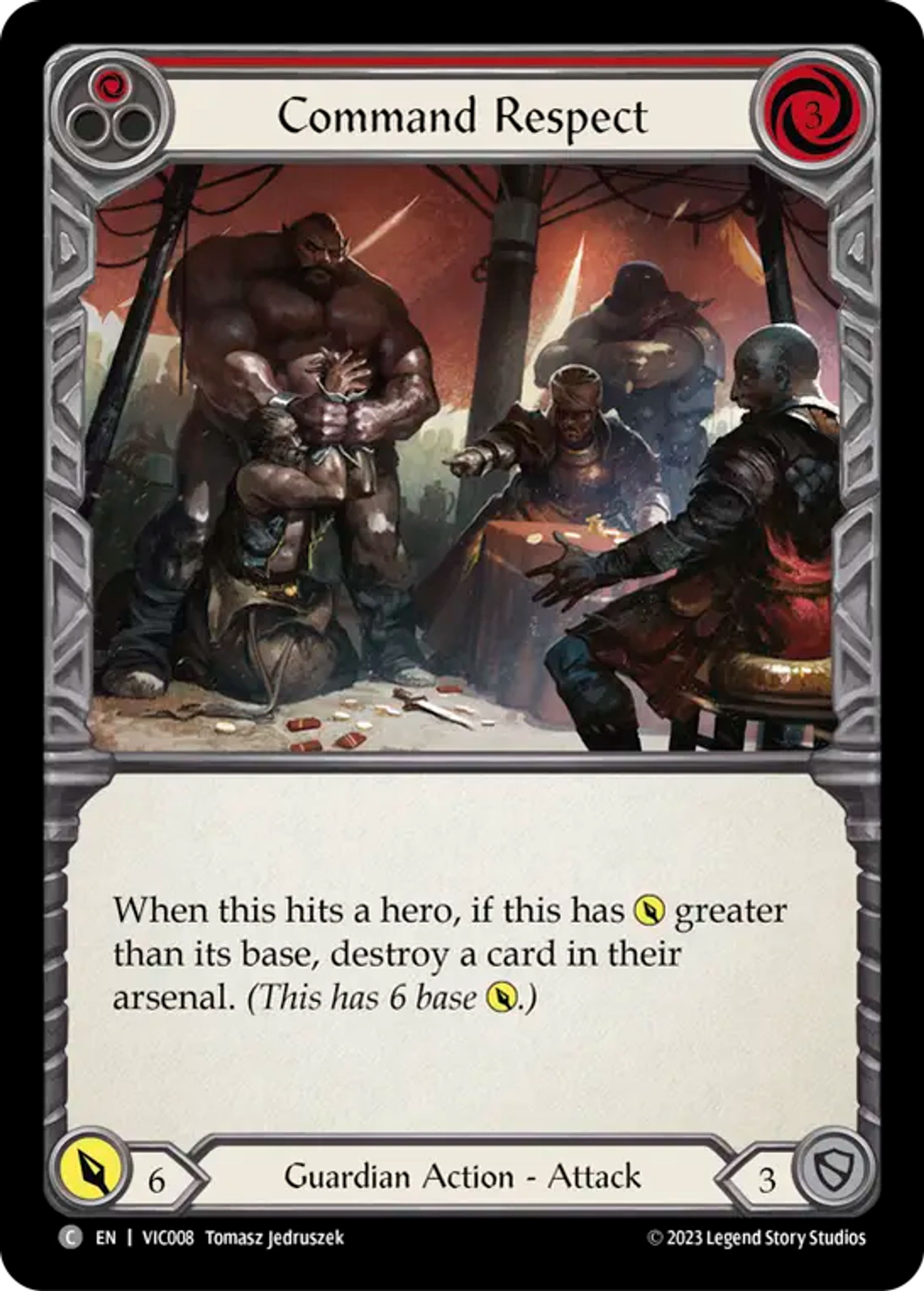 Command Respect (Red) — Victor - Heavy Hitters Blitz Deck — Flesh and Blood