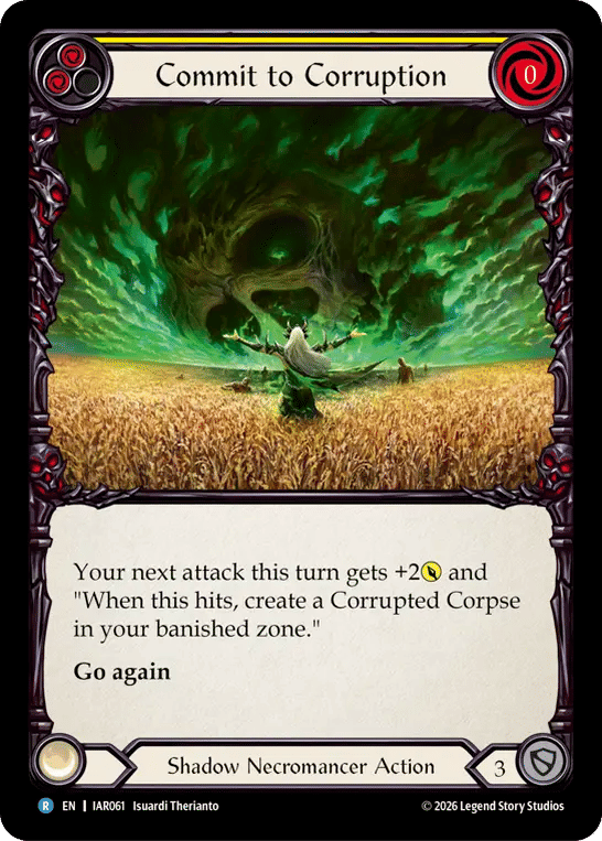 Commit to Corruption (Yellow) — Usurp the Shadow Throne — Flesh and Blood