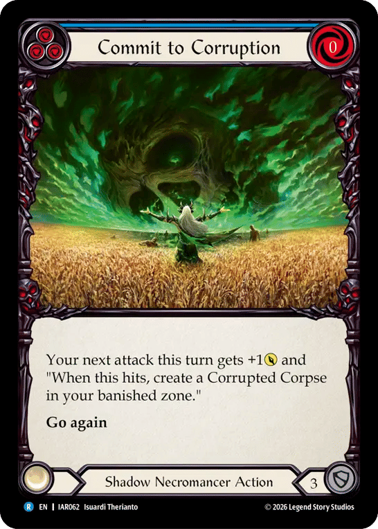 Commit to Corruption (Blue) — Usurp the Shadow Throne — Flesh and Blood