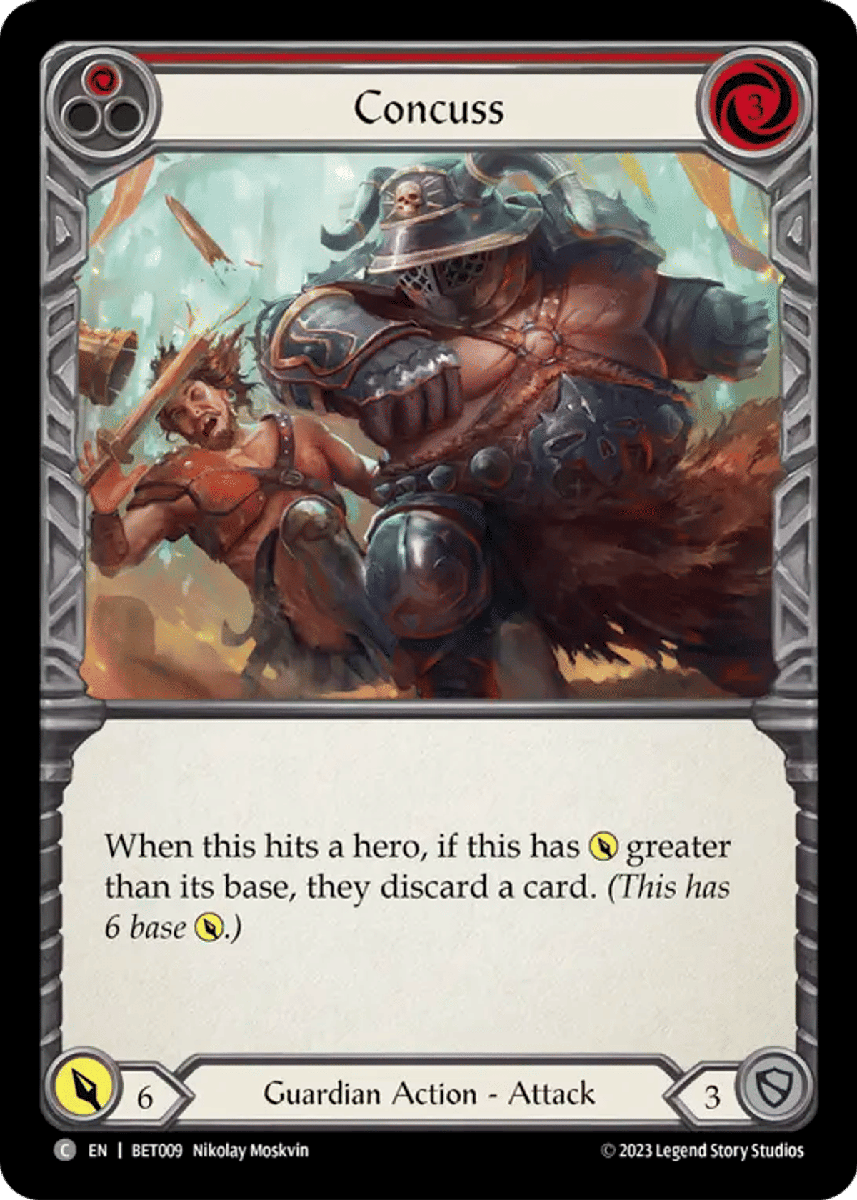 Concuss (Red) from Betsy - Heavy Hitters Blitz Deck - Flesh and Blood