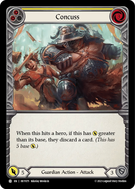 Concuss (Yellow) — Heavy Hitters — Flesh and Blood
