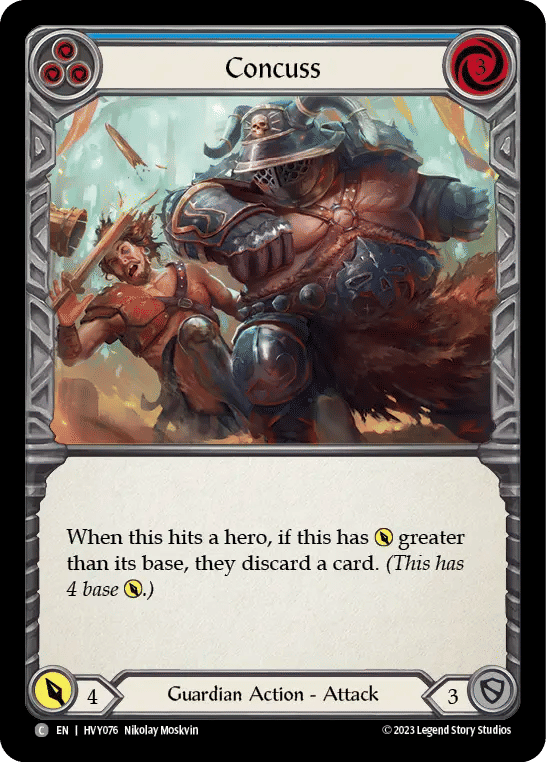 Concuss (Blue) — Heavy Hitters — Flesh and Blood