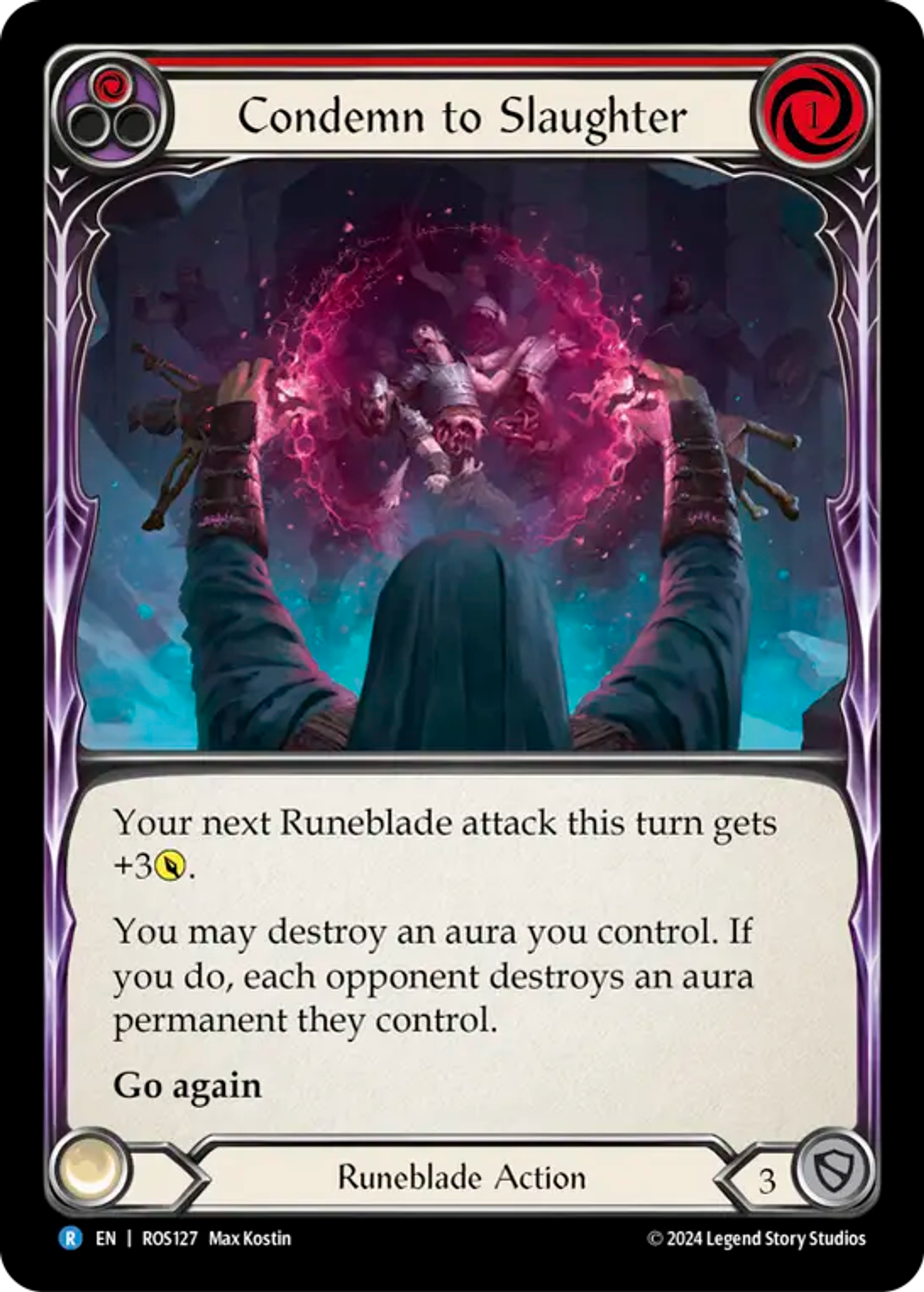 Condemn to Slaughter (Red) — Rosetta — Flesh and Blood
