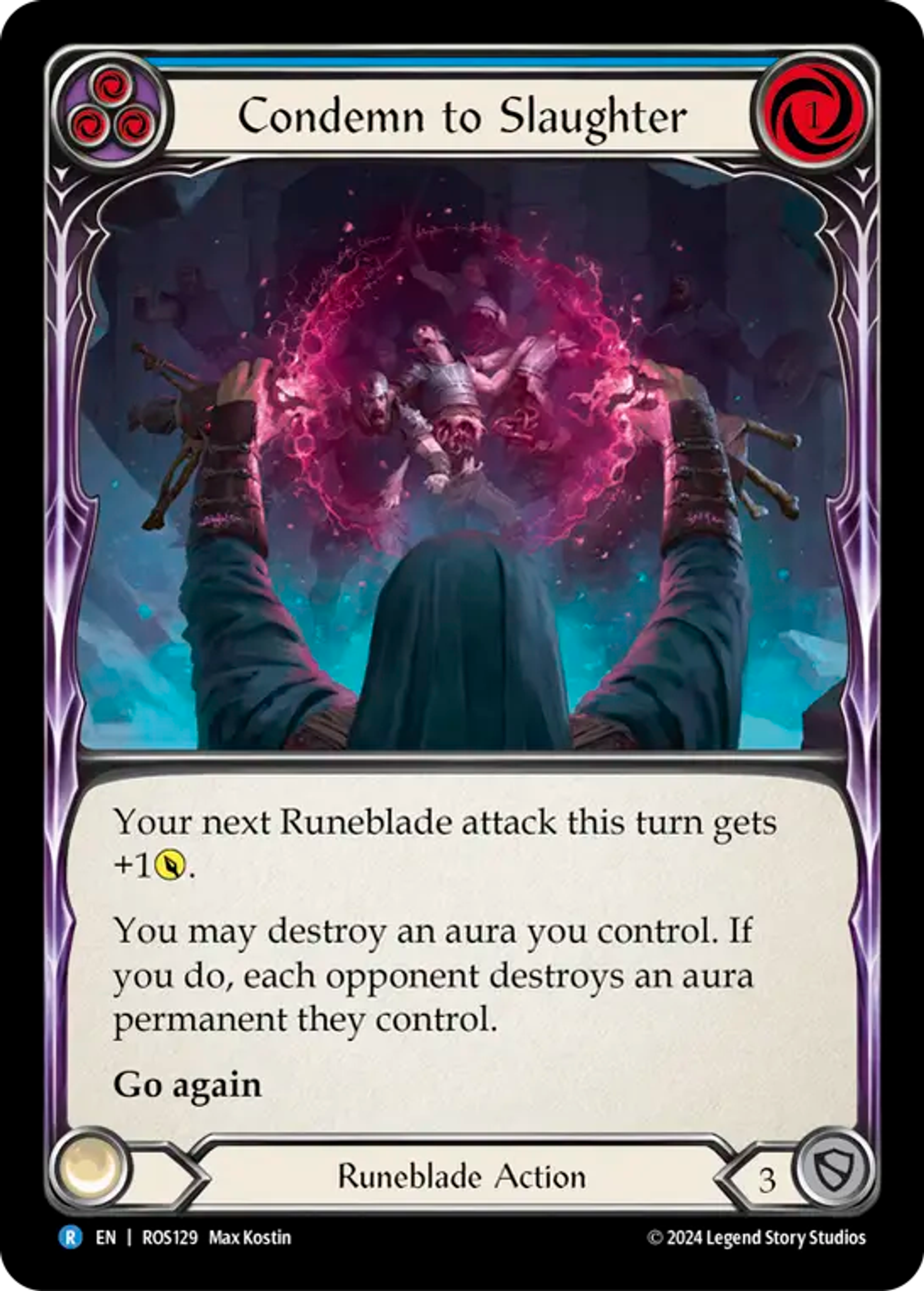 Condemn to Slaughter (Blue) — Rosetta — Flesh and Blood