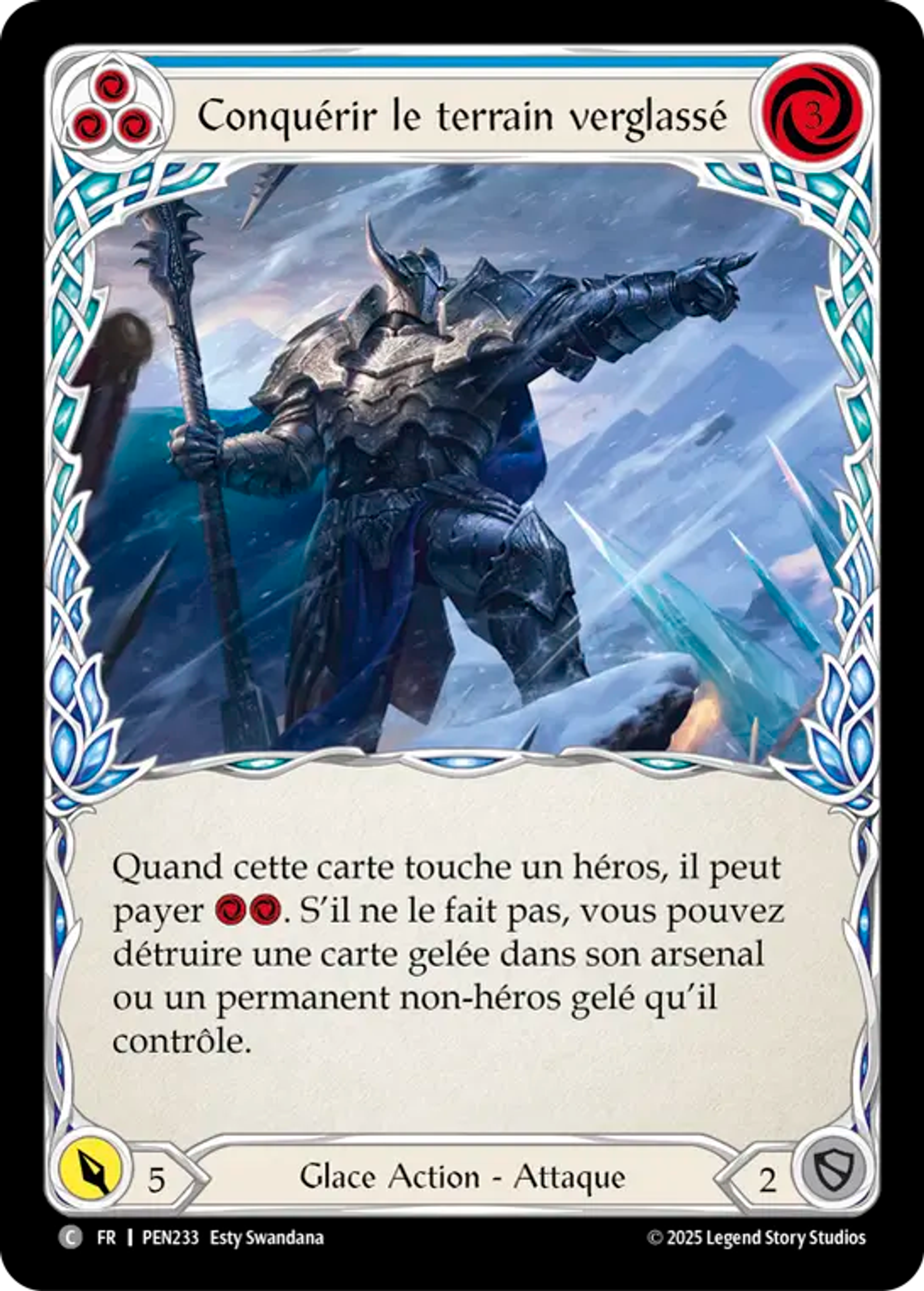 Conquer the Icy Terrain (Blue) — Compendium of Rathe — Flesh and Blood