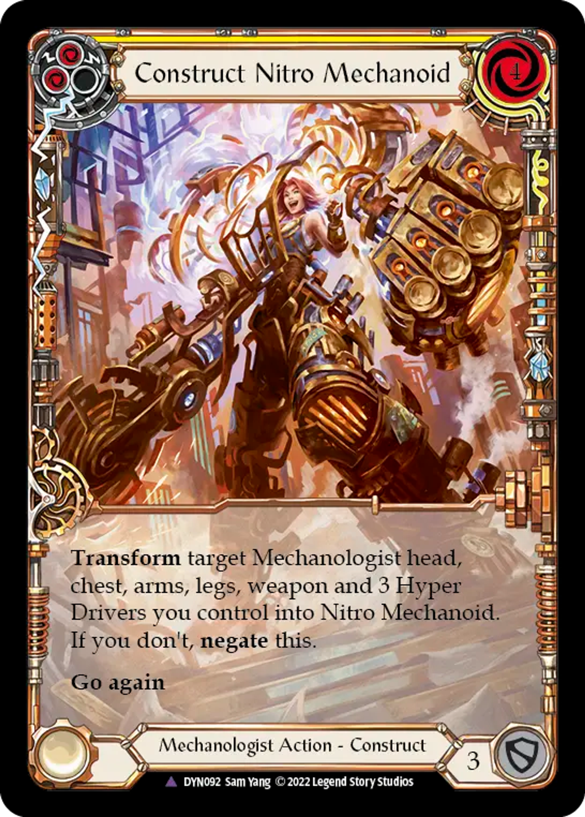 Construct Nitro Mechanoid — Dynasty — Flesh and Blood