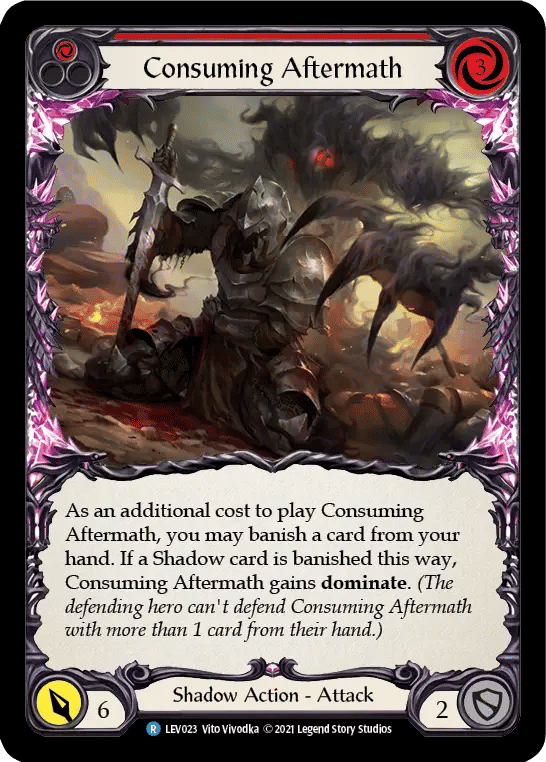 Consuming Aftermath (Red) — Levia - Blitz Deck — Flesh and Blood