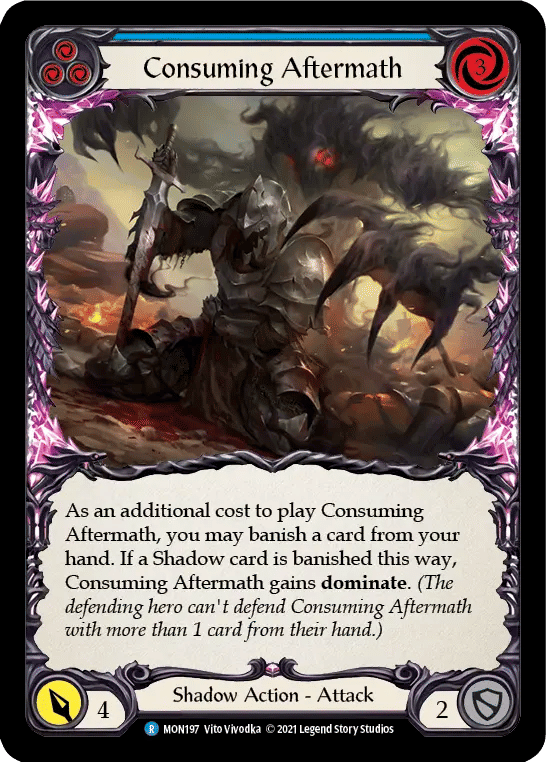 Consuming Aftermath (Blue) — Monarch — Flesh and Blood