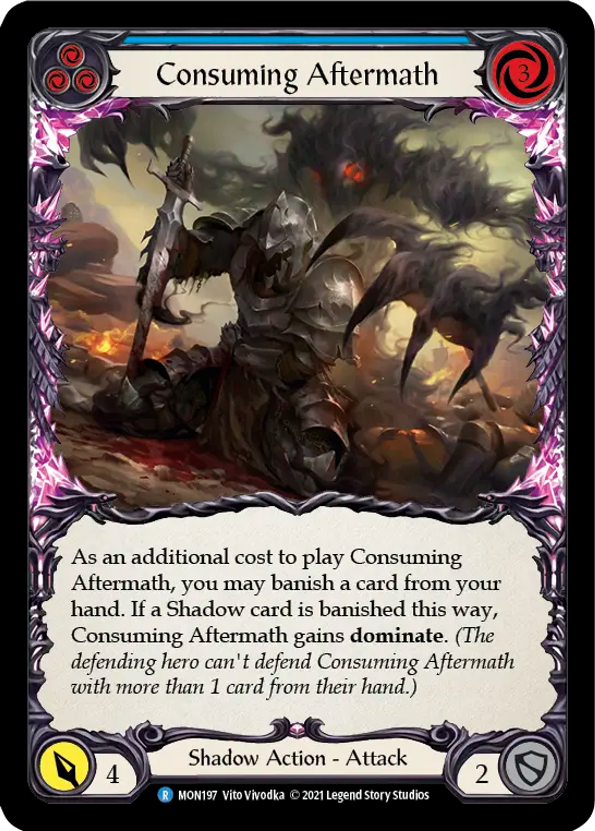 Consuming Aftermath (Blue) — Monarch — Flesh and Blood