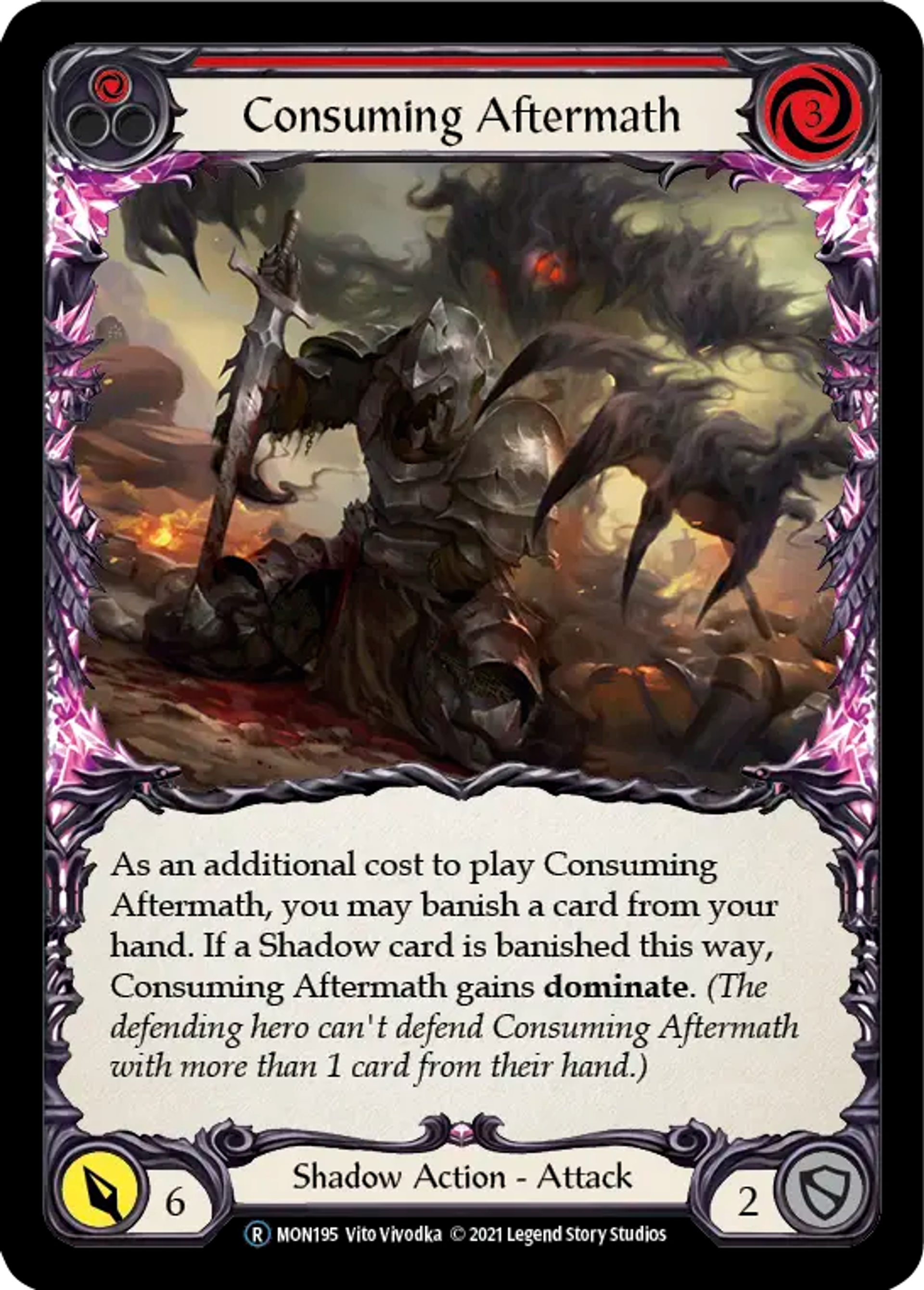 Consuming Aftermath (Red) — Monarch - Unlimited — Flesh and Blood