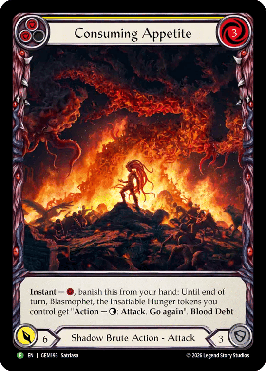 Consuming Appetite — GEM - Pack 6 — Flesh and Blood