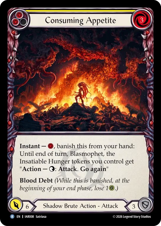 Consuming Appetite (Yellow) — Usurp the Shadow Throne — Flesh and Blood