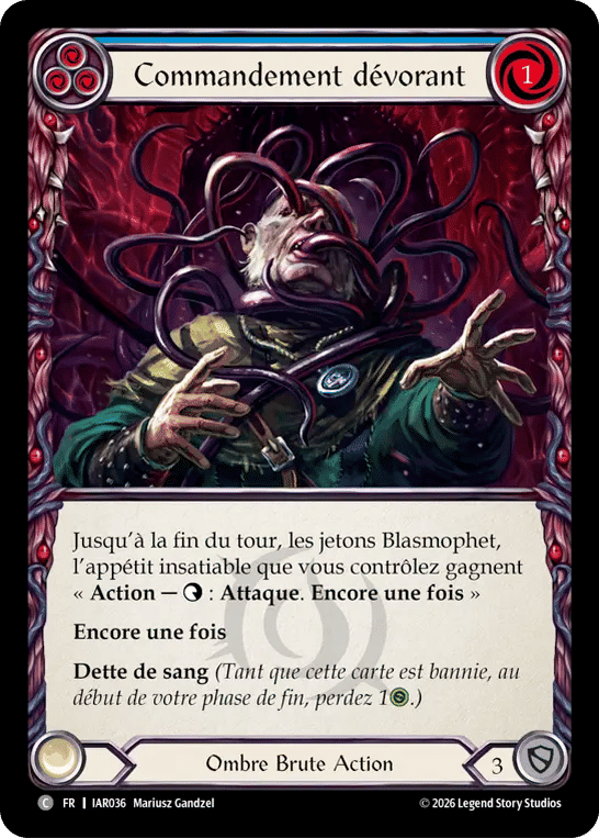 Commandement dévorant — Usurp the Shadow Throne — Flesh and Blood