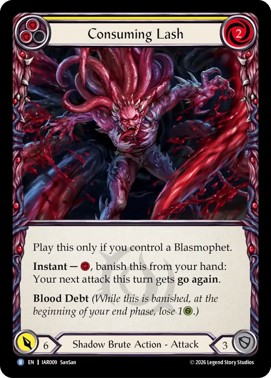 Consuming Lash (Yellow) — Usurp the Shadow Throne — Flesh and Blood