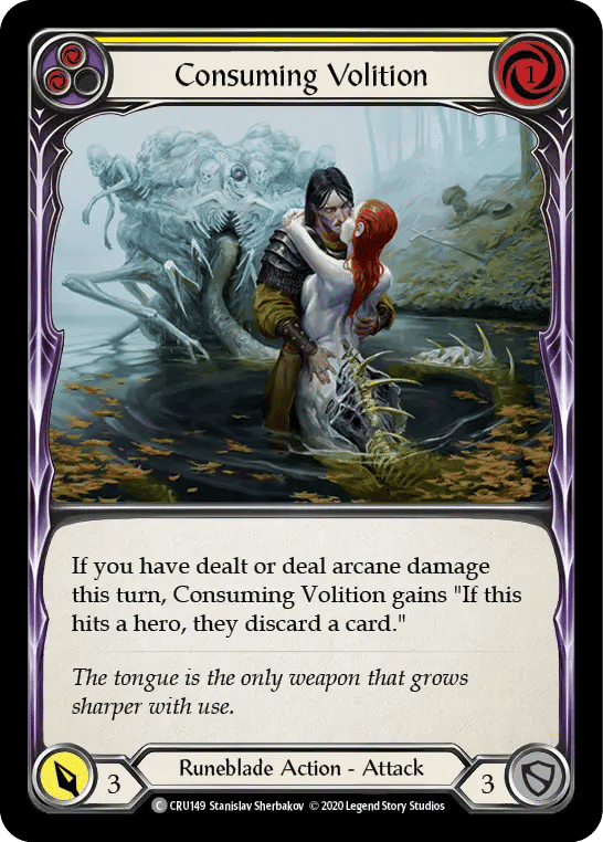 Consuming Volition (Yellow) — Crucible of War — Flesh and Blood