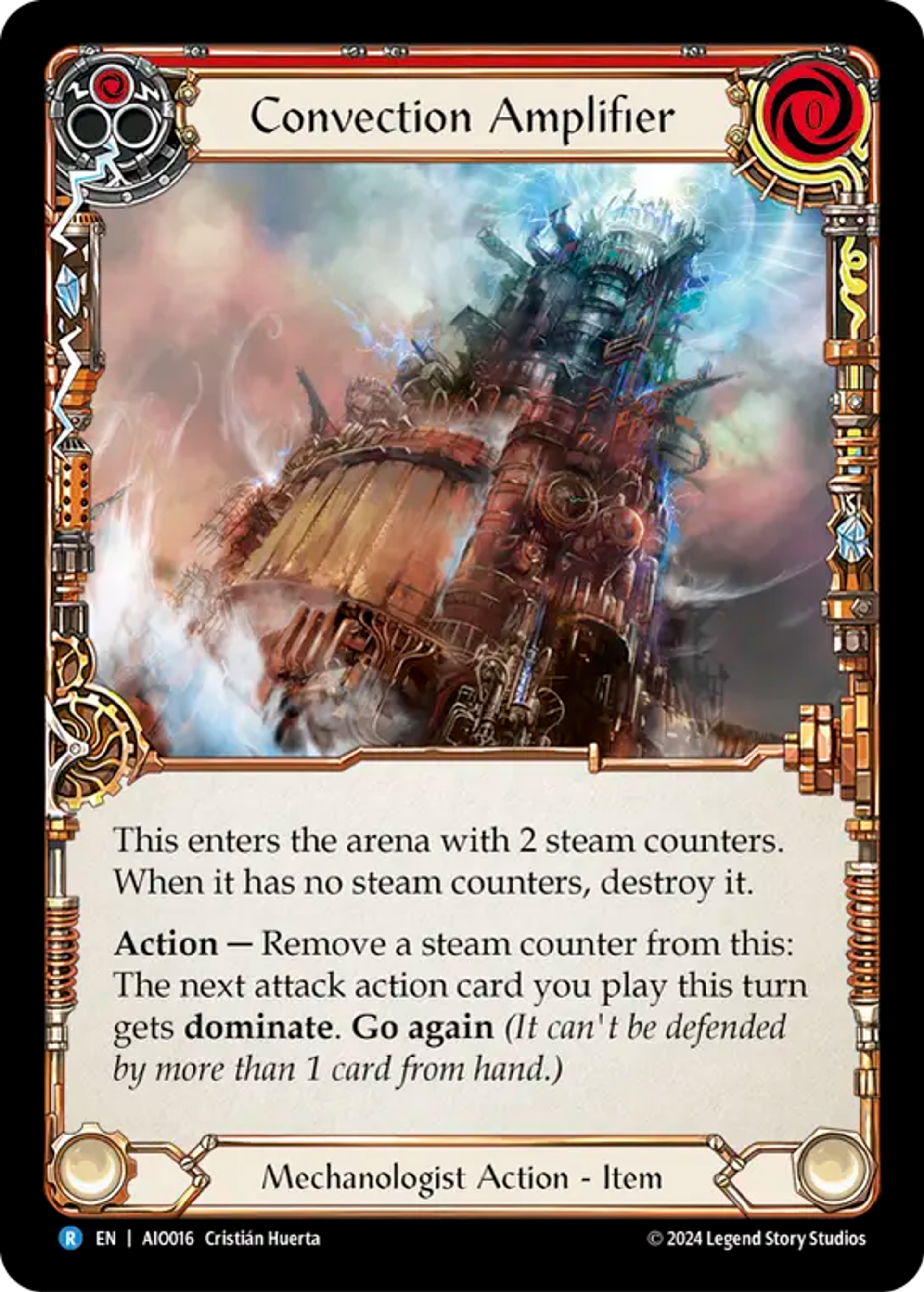 Convection Amplifier (Red) — Armory Deck - Dash I/O — Flesh and Blood