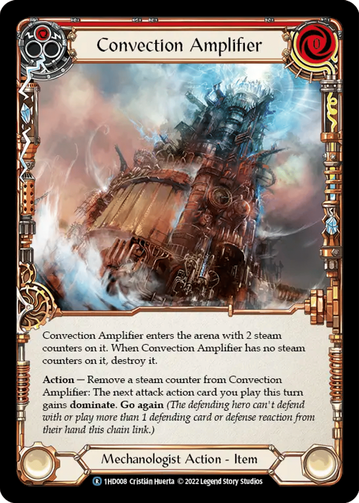Convection Amplifier (Red) from Dash - Blitz Deck - Flesh and Blood