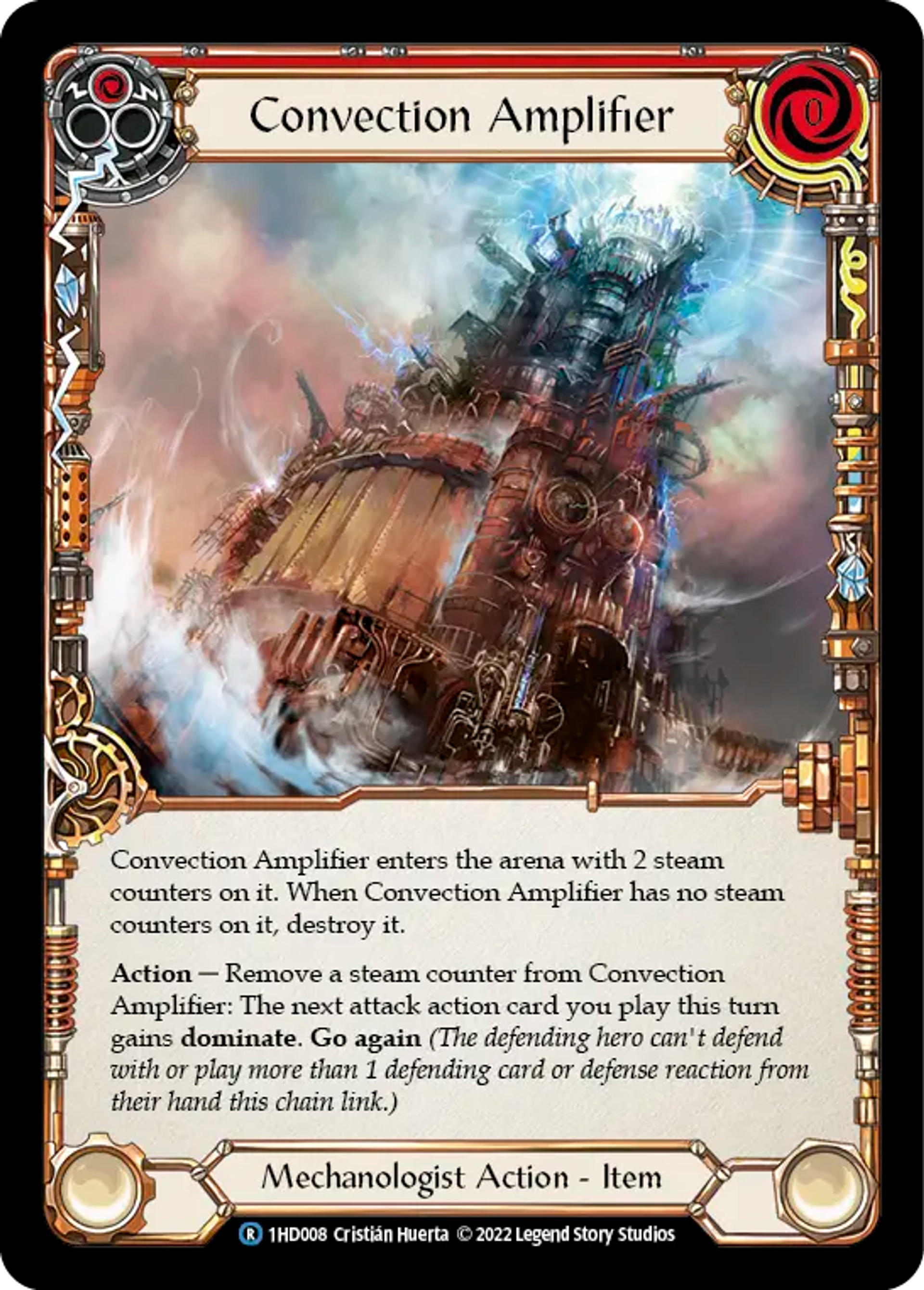 Convection Amplifier (Red) — Dash - Blitz Deck — Flesh and Blood