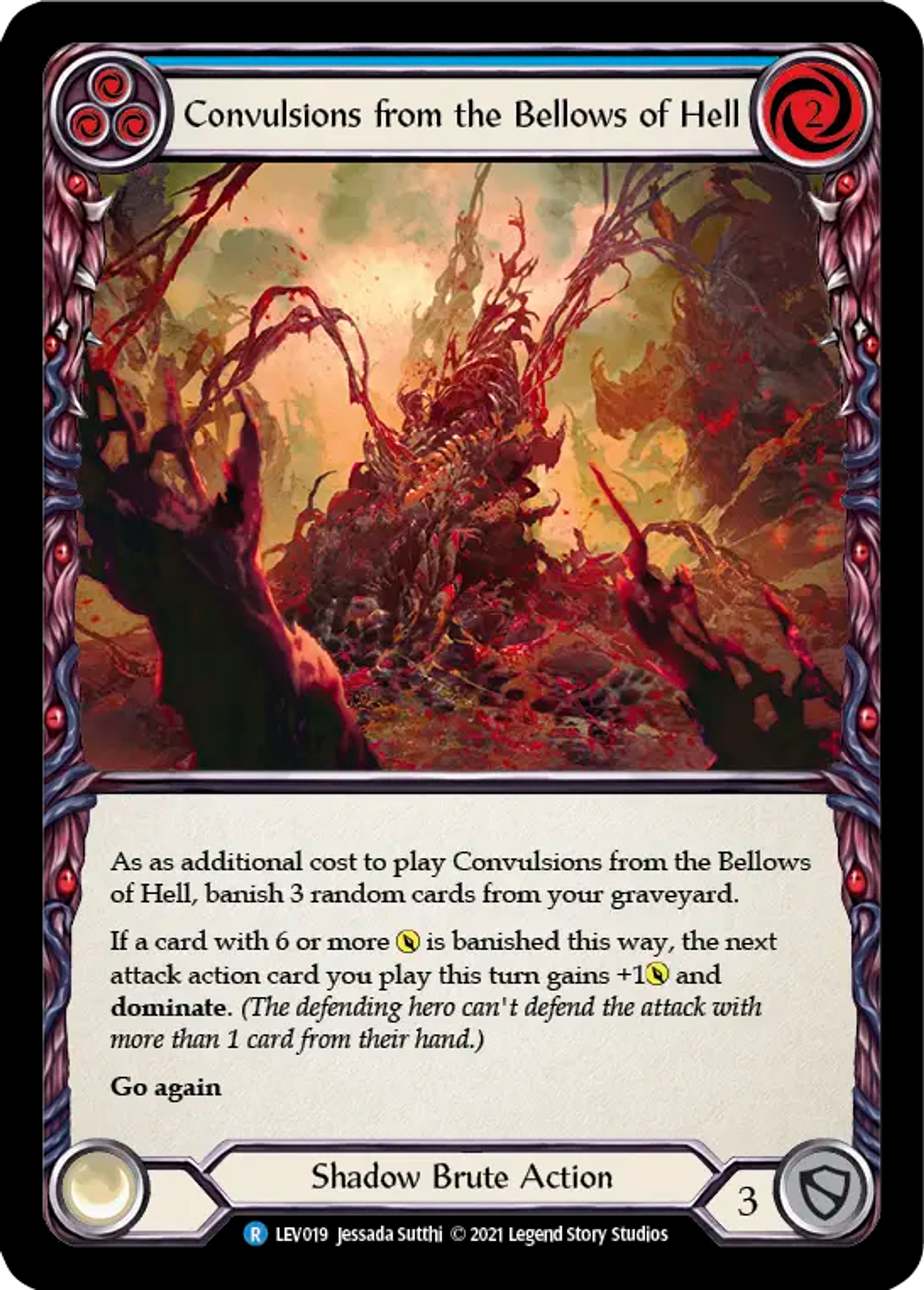 Convulsions from the Bellows of Hell (Blue) — Levia - Blitz Deck — Flesh and Blood