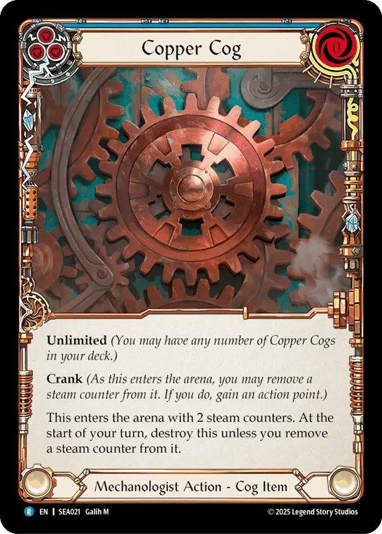 Copper Cog (Blue) — High Seas — Flesh and Blood